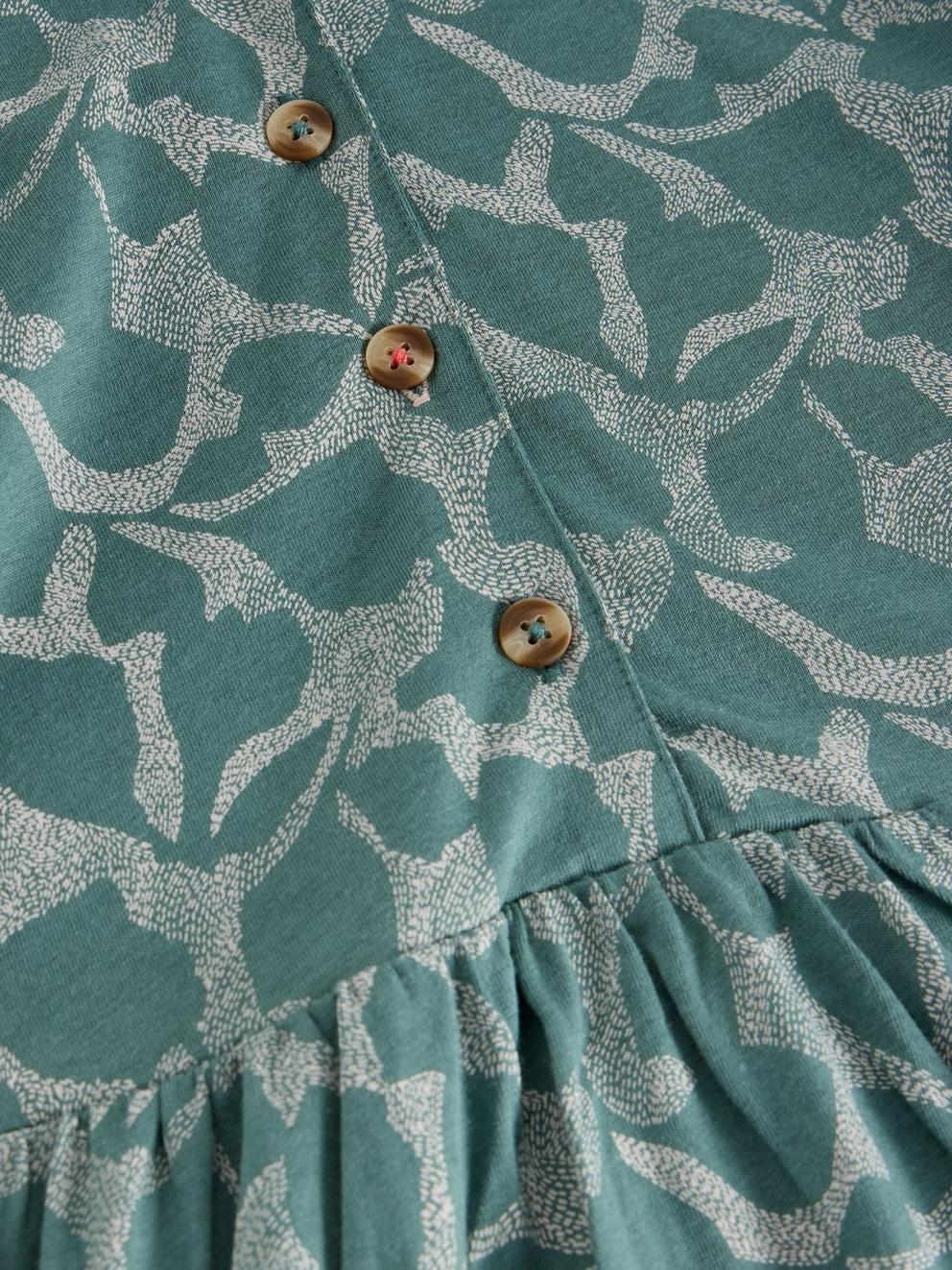 Naya Jersey Midi Dress in GREEN PR - FLAT DETAIL
