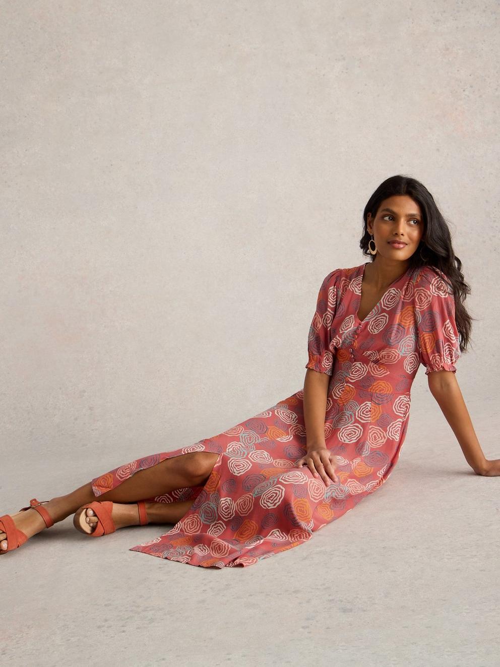 Hazel Bias Cut Dress in PINK PR - LIFESTYLE