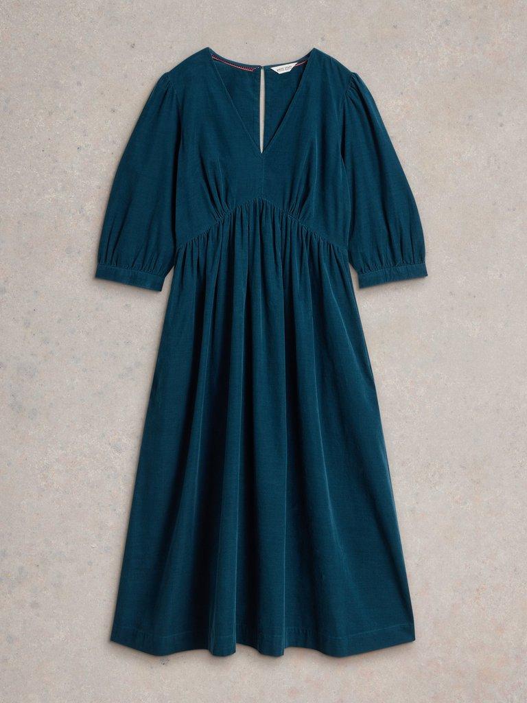 Lucy Cord Dress in DK TEAL - FLAT FRONT