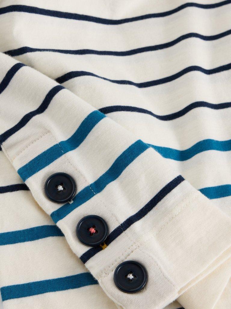 WILLOW STRIPE LS TOP in WHITE MLT - FLAT DETAIL