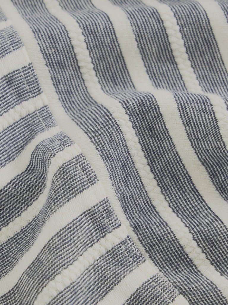 Stripe Tie Hem Top in GREY MLT - FLAT DETAIL