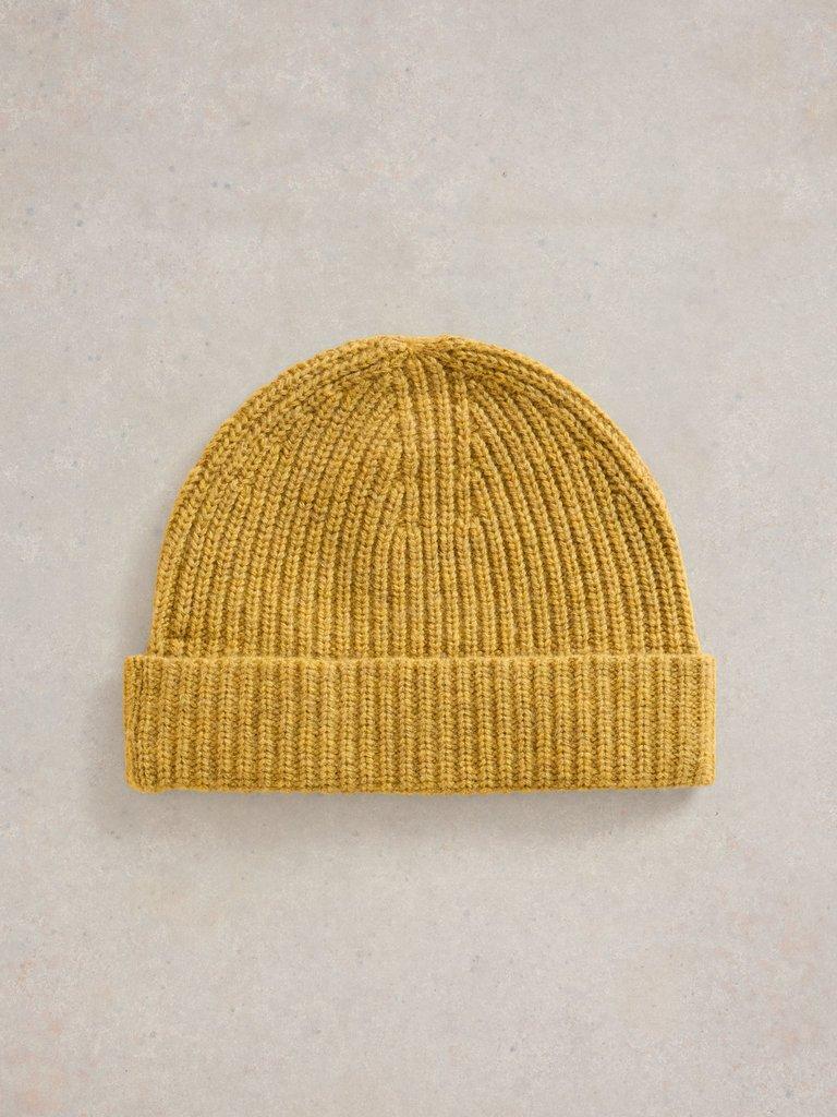 Albie Rib Knit Beanie in DK CHART - FLAT DETAIL