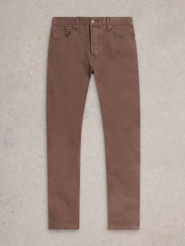 Eastwood Garment Dye Jean in DK BROWN - FLAT FRONT
