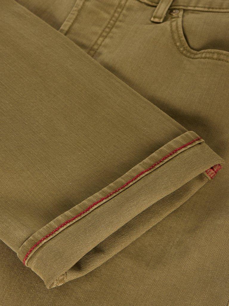 Eastwood Garment Dye Jean in KHAKI GRN - FLAT DETAIL