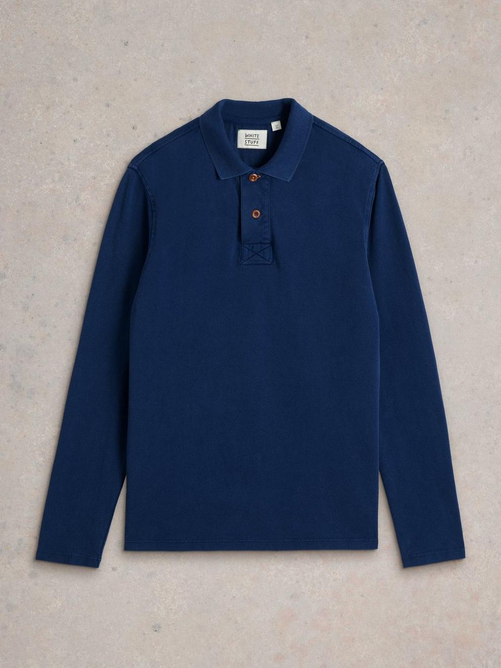 LS Utility Polo in DEEP BLUE - FLAT FRONT