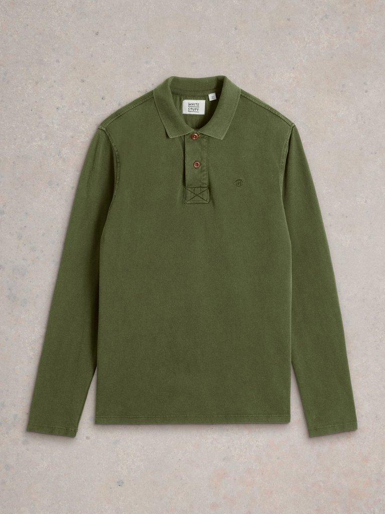 LS Utility Polo in JADE GRN - FLAT FRONT