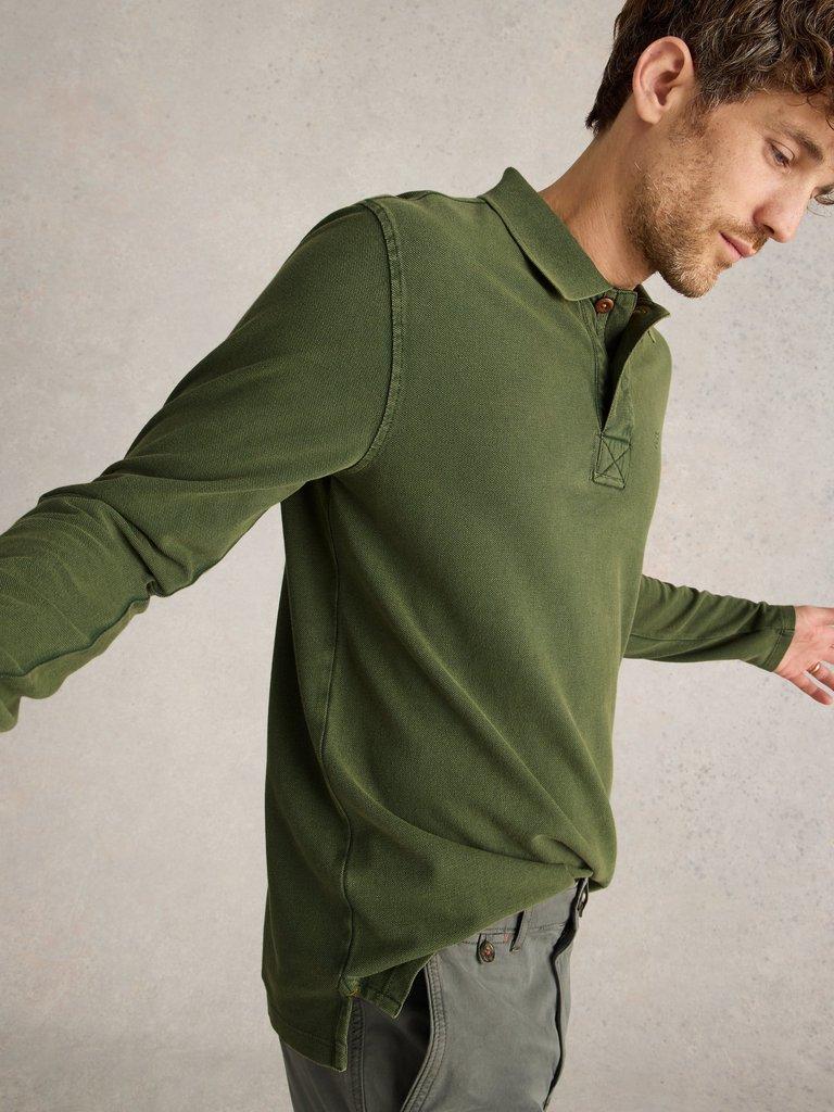 LS Utility Polo in JADE GRN - MODEL DETAIL