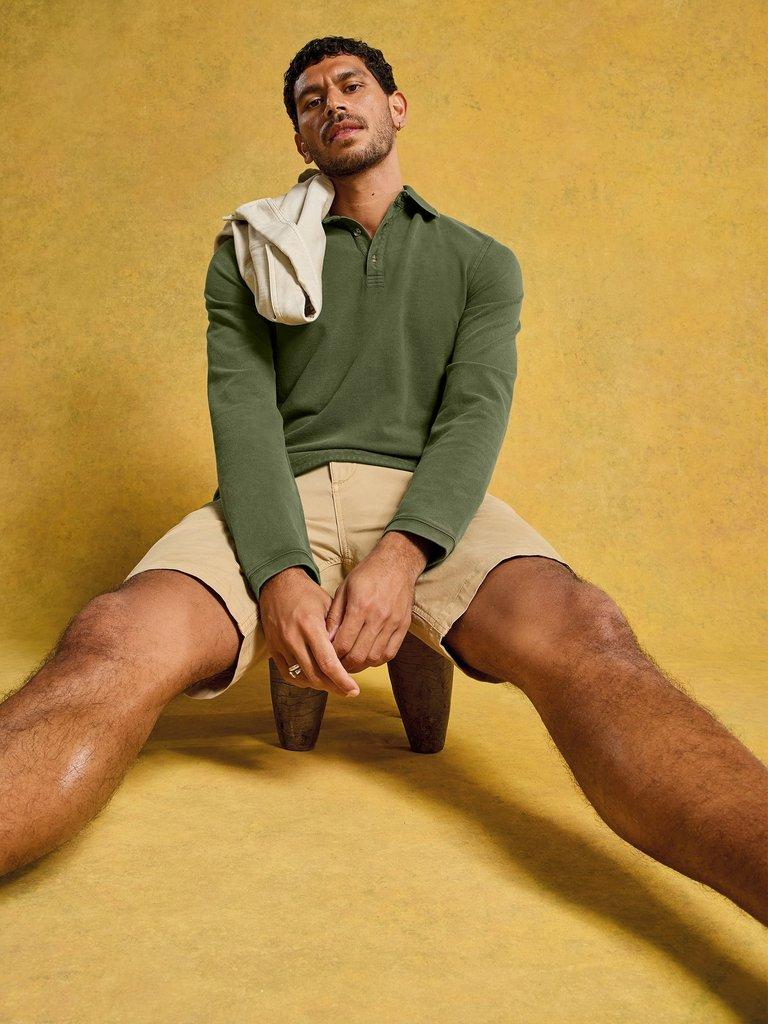 LS Utility Polo in JADE GRN - MIXED