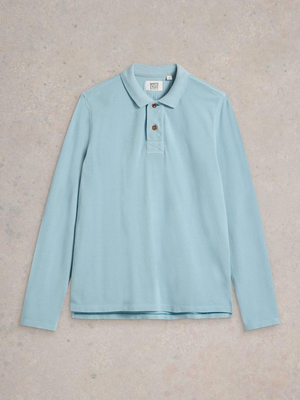 LS Utility Polo in LGT BLUE - FLAT FRONT