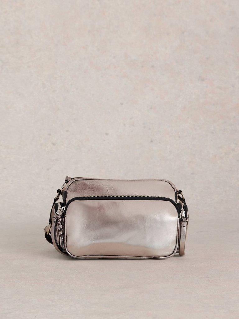 Lana Camera Bag in PEWTER MET - LIFESTYLE