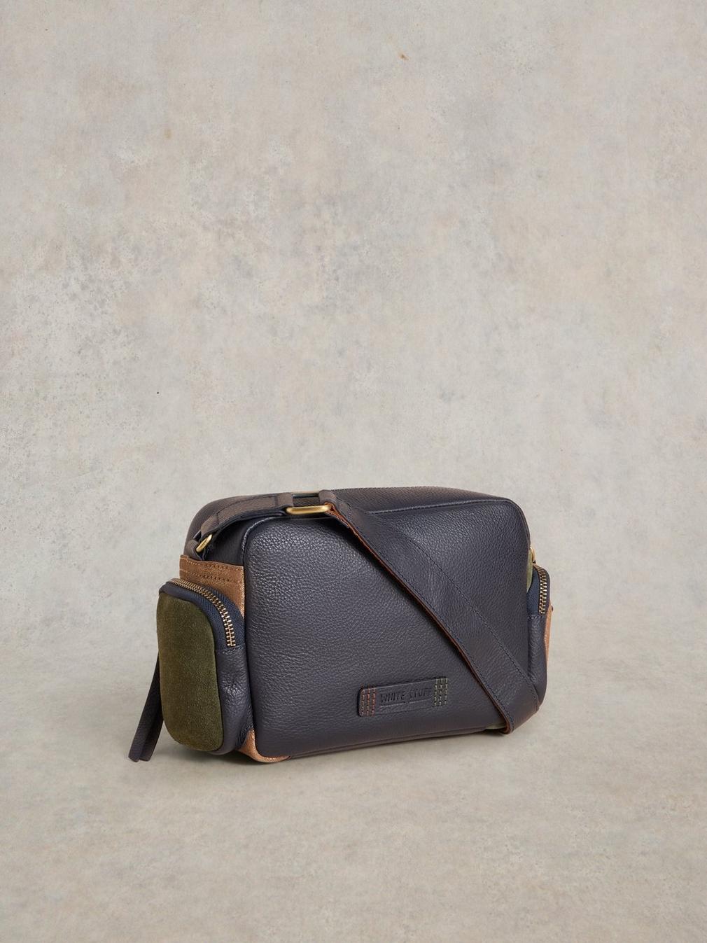 Lana Camera Bag in TAN MULTI - FLAT BACK