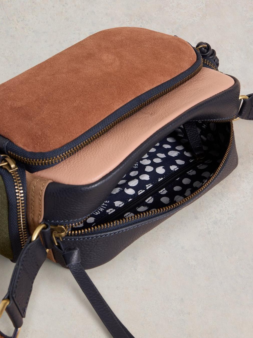 Lana Camera Bag in TAN MULTI - FLAT FRONT