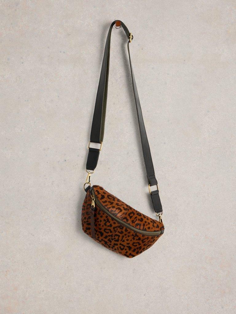 Mini Sebby Leather Sling Bag in BROWN MULTI | White Stuff