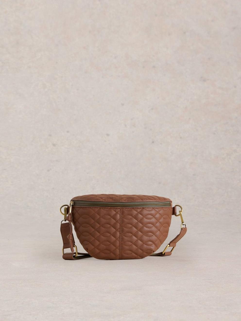 Mini Sebby Leather Sling Bag in MID TAN - LIFESTYLE