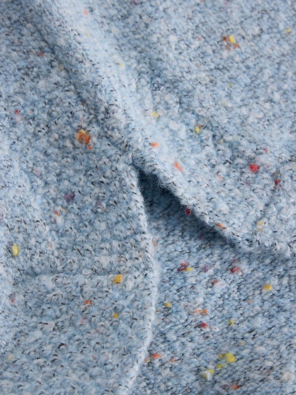 TALIA NEP JUMPER in BLUE MLT - FLAT DETAIL