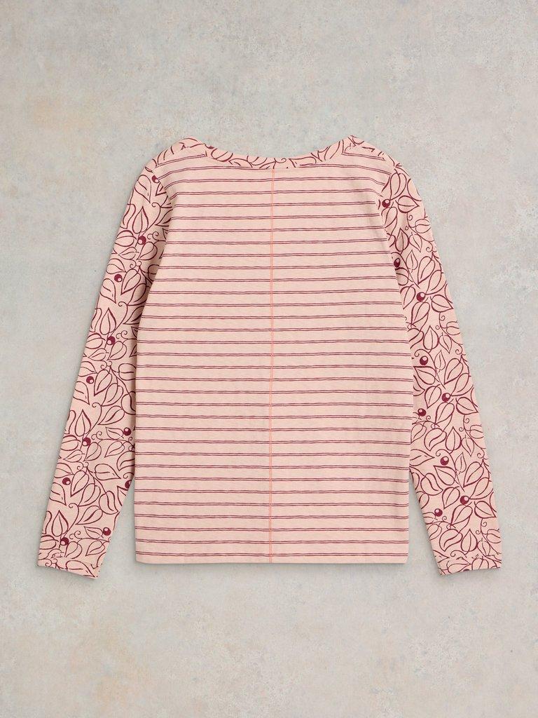 NELLY LONG SLEEVE TEE in PINK PR - FLAT BACK