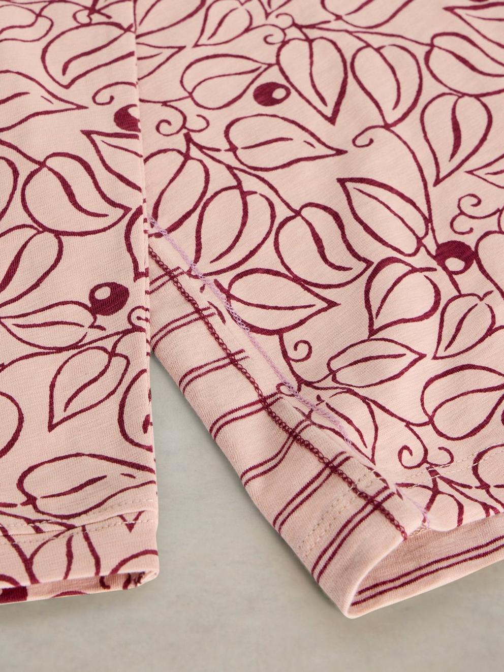 NELLY LONG SLEEVE TEE in PINK PR - FLAT DETAIL