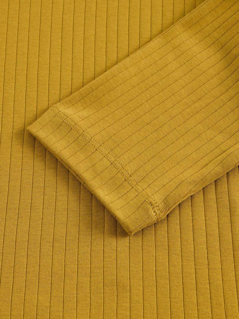 PUFF SLEEVE CREW NECK TEE in MID CHART - FLAT DETAIL