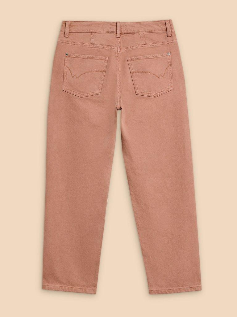 Charlie Straight Crop Jean in DUS PINK - FLAT BACK