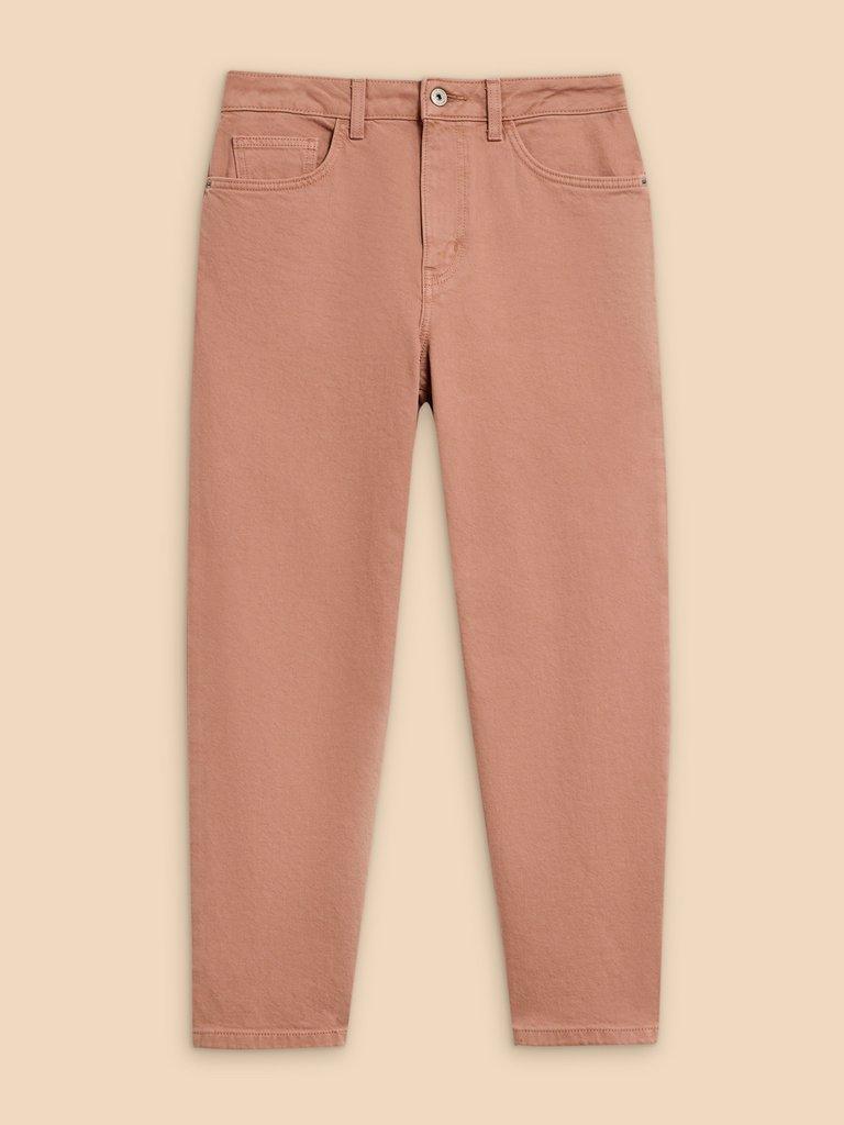 Charlie Straight Crop Jean in DUS PINK - FLAT FRONT