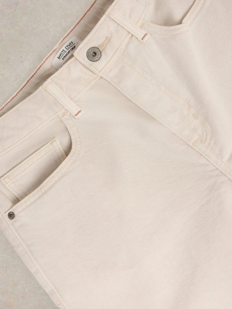 Charlie Straight Crop Jean in LGT NAT - FLAT DETAIL