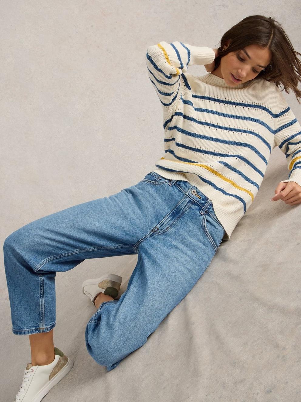 Charlie Straight Crop Jean in MID DENIM - LIFESTYLE