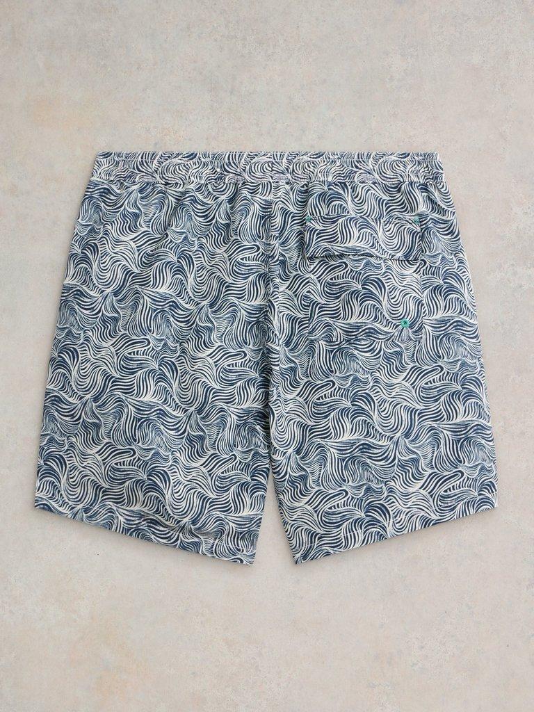 Waves Swimshort in NAVY PR - FLAT BACK