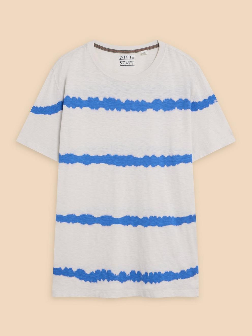 Tie Dye Tee in WHITE MLT - FLAT FRONT