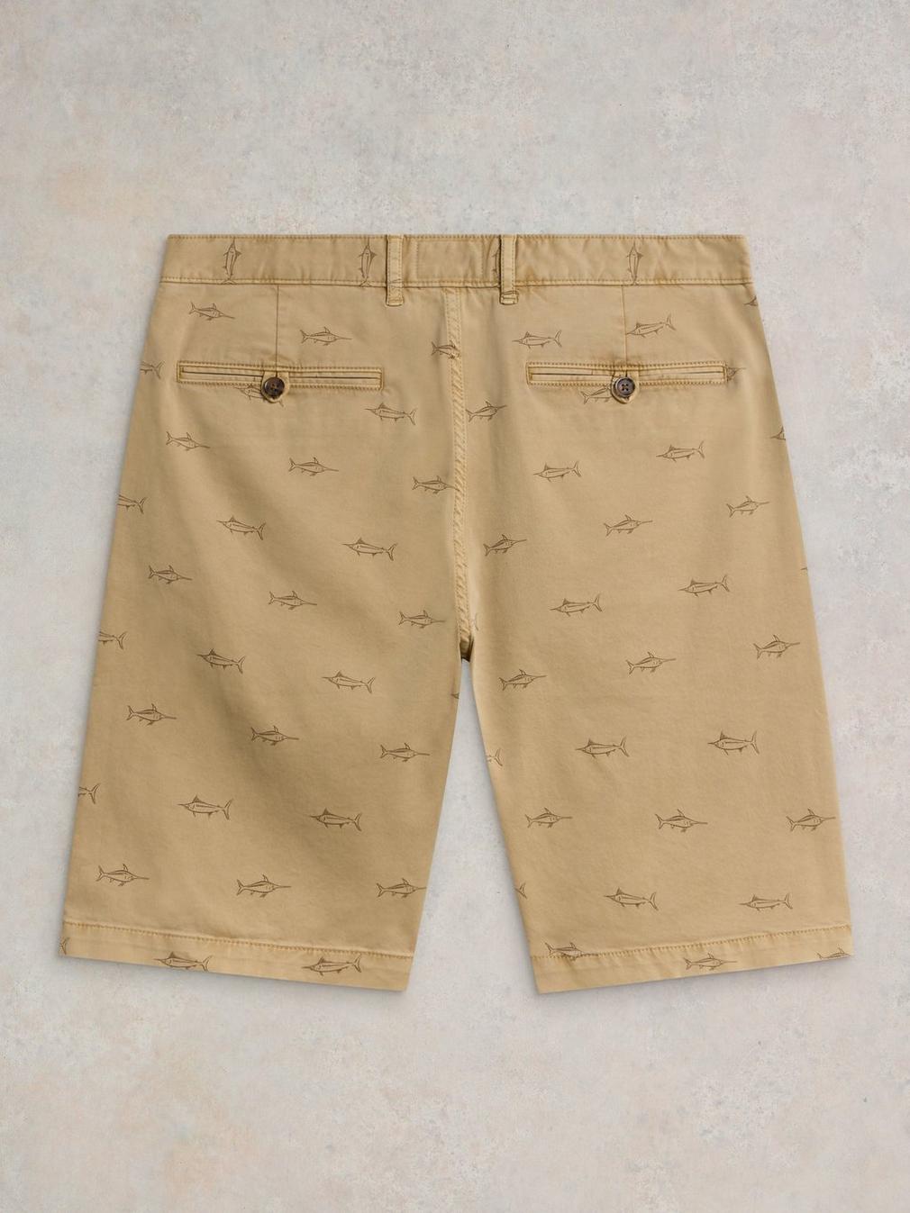 Swordfish Chino Short in NAT PR - FLAT BACK