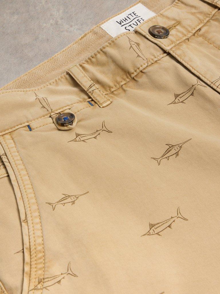 Swordfish Chino Short in NAT PR - FLAT DETAIL