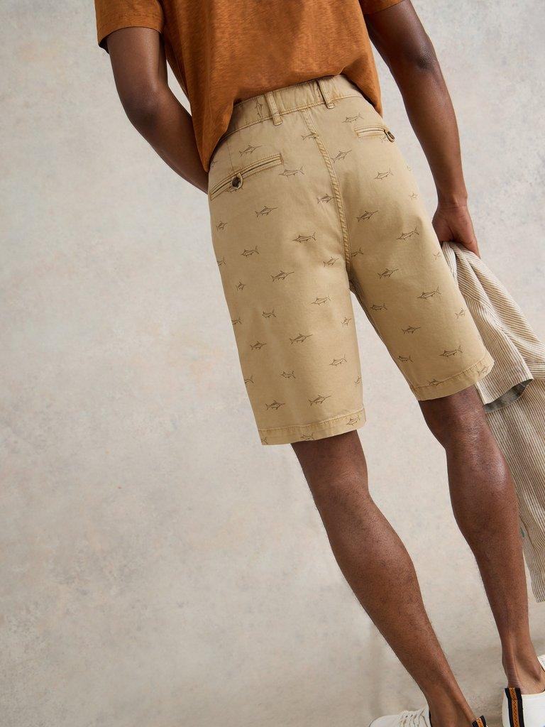 Swordfish Chino Short in NAT PR - MODEL BACK