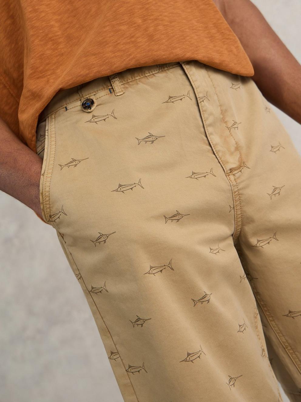 Swordfish Chino Short in NAT PR - MODEL FRONT