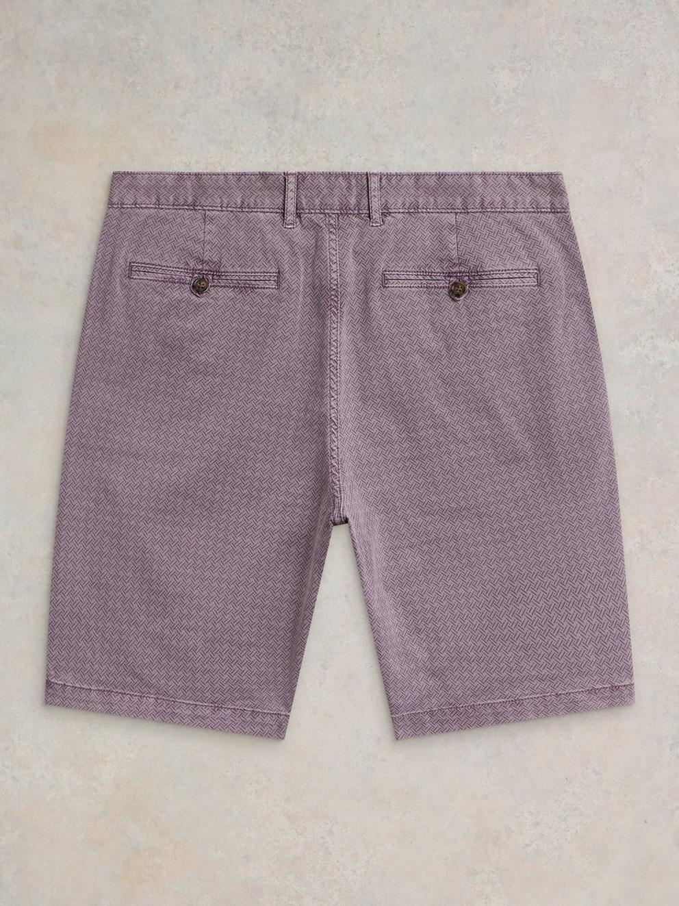 Ditsy Chino Short in PINK PR - FLAT BACK