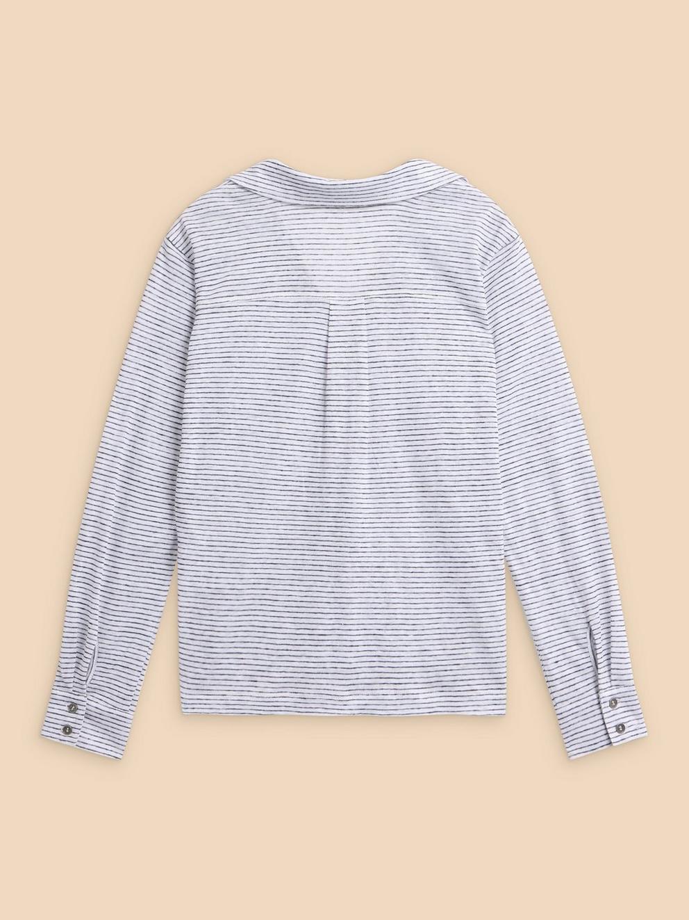 CHARLIE SHIRT in IVORY MLT - FLAT BACK