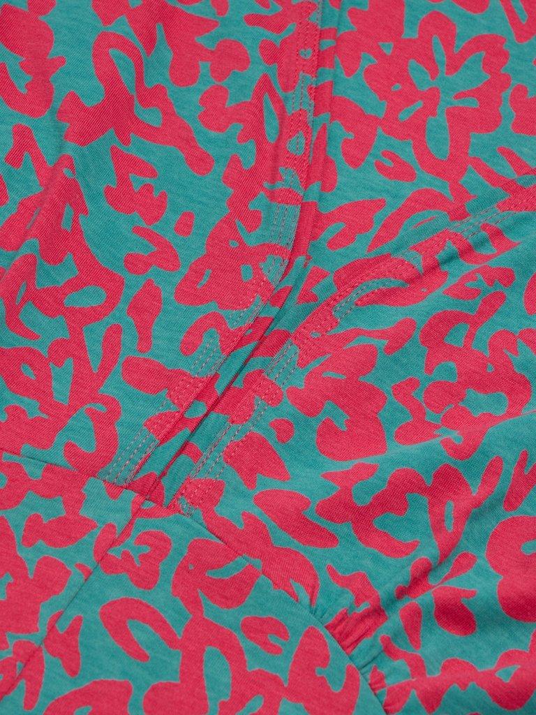 Megan Jersey Printed Dress in PINK PR - FLAT DETAIL