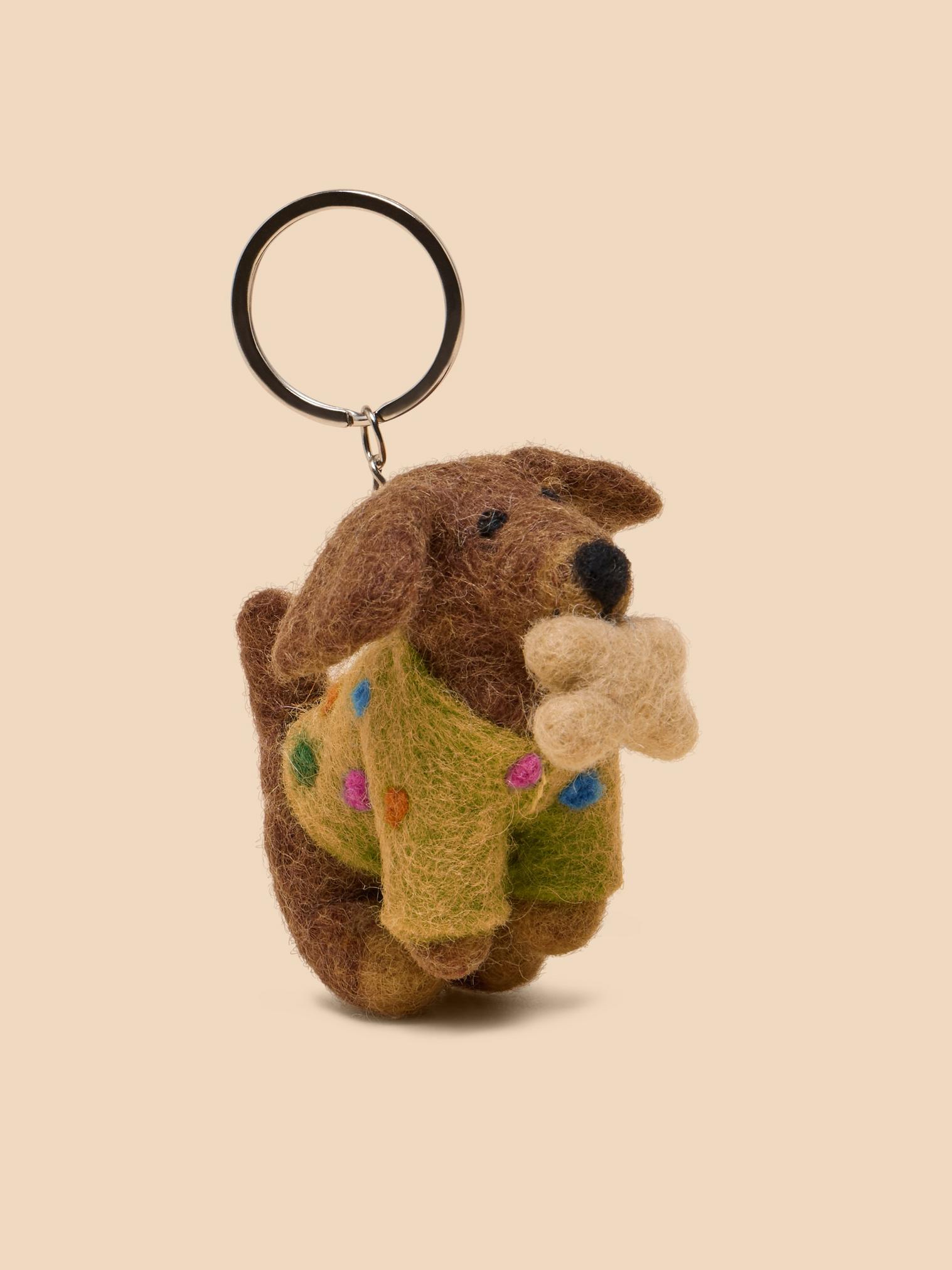 DACHSHUND DOG KEYRING in BROWN MLT - LIFESTYLE