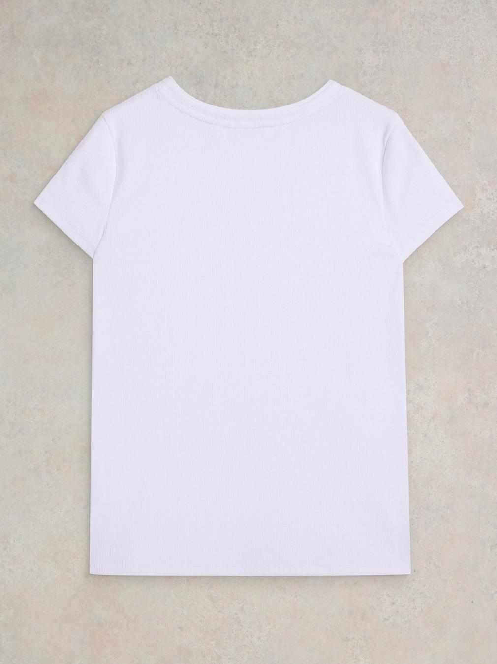 AIDA TEE in BRIL WHITE - FLAT BACK