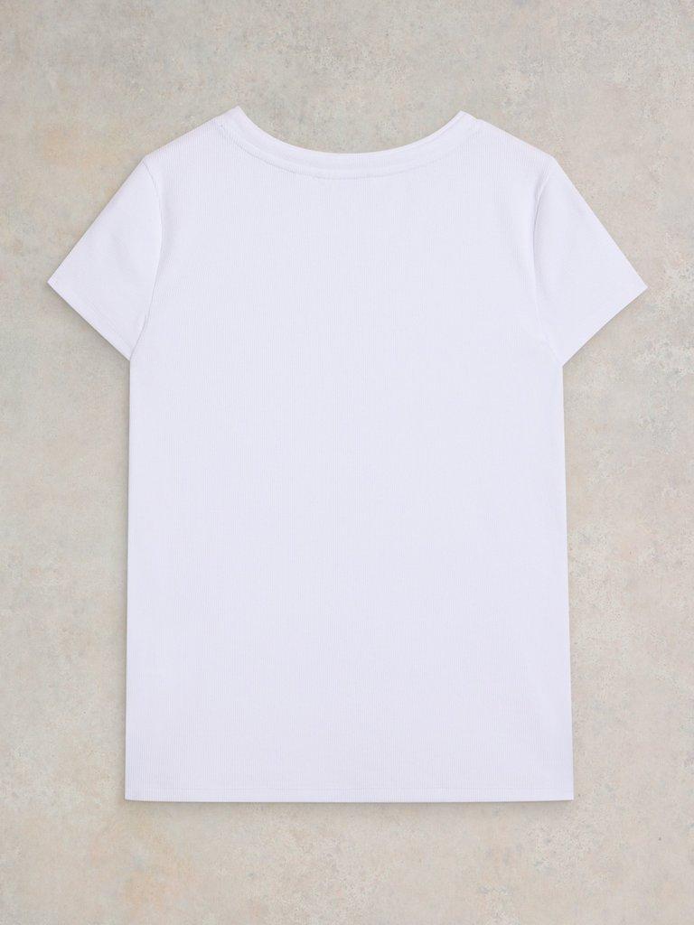 AIDA TEE in BRIL WHITE - FLAT BACK