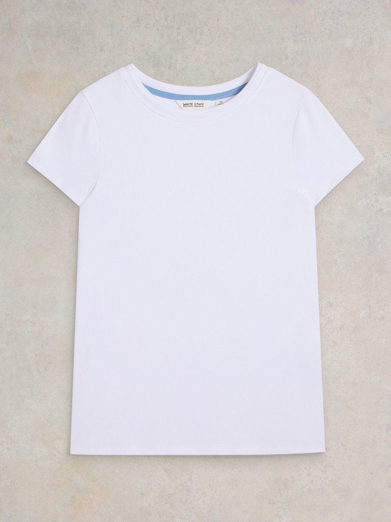 AIDA TEE in BRIL WHITE - FLAT FRONT