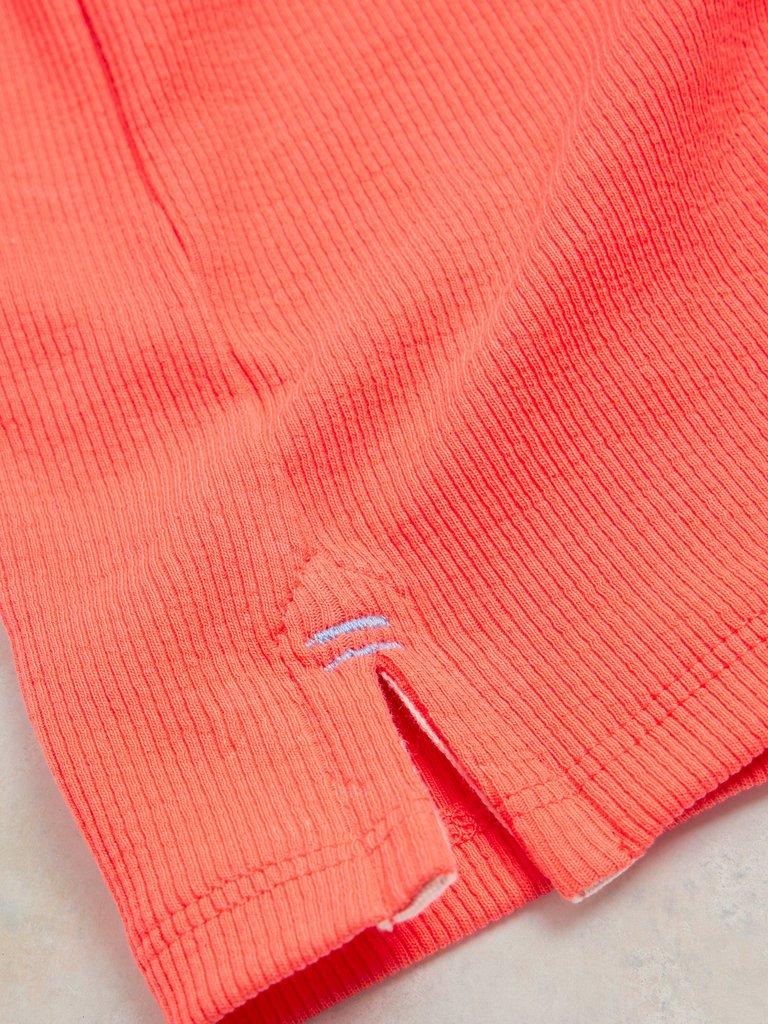 AIDA TEE in MID ORANGE - FLAT DETAIL