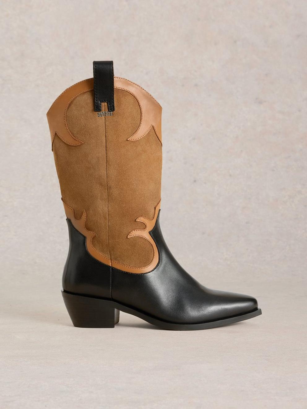 Belle Western Boot in BLK MLT - LIFESTYLE