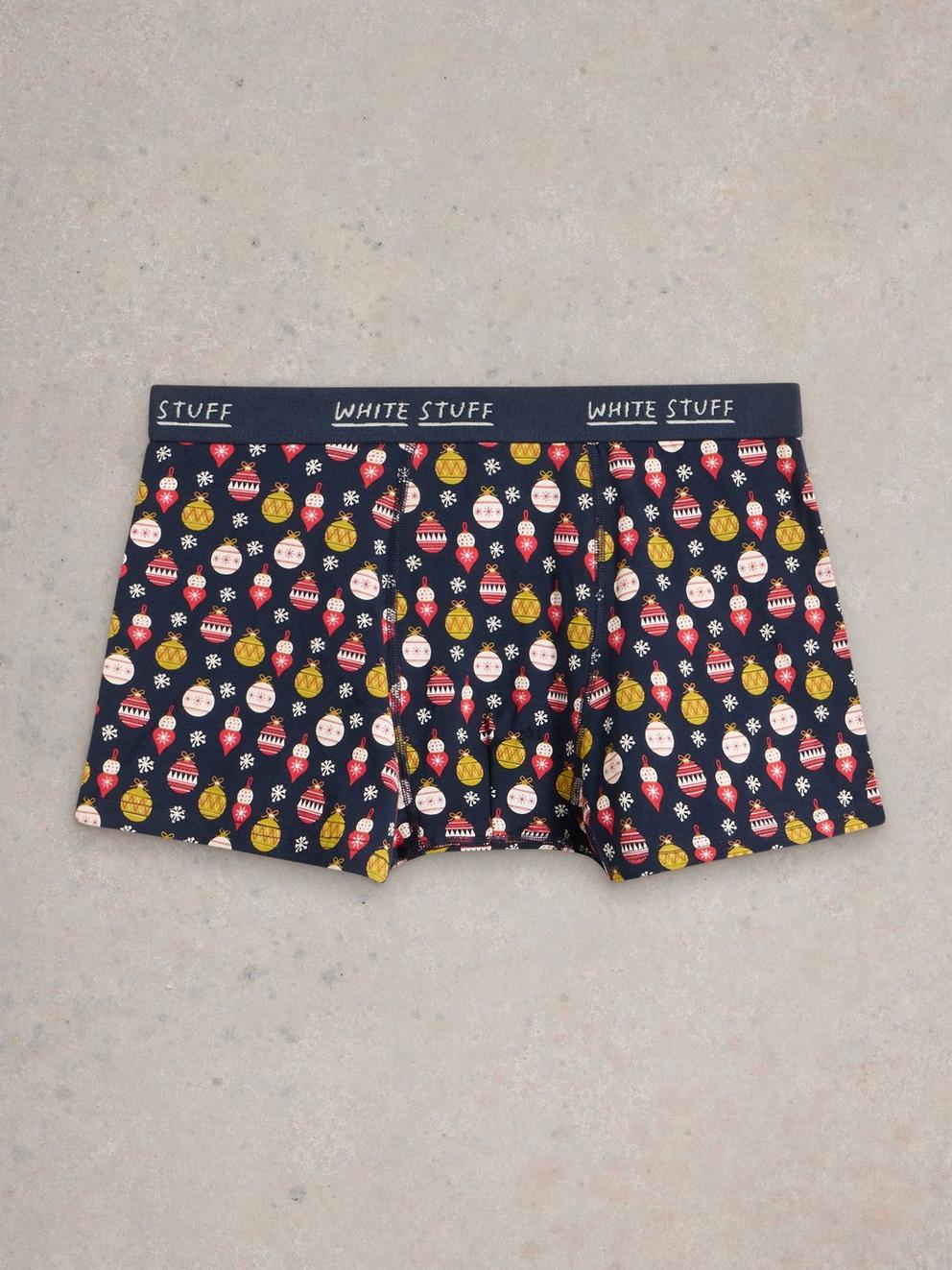 Boxers in a Cracker in NAVY PR - FLAT FRONT