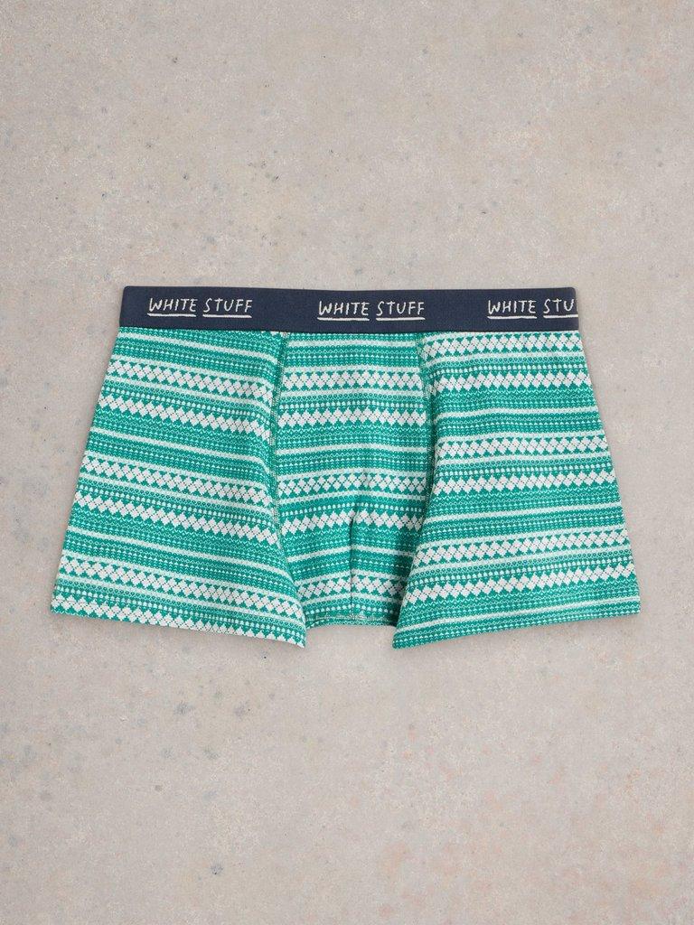 Boxers in a Cracker in TEAL PR - FLAT FRONT