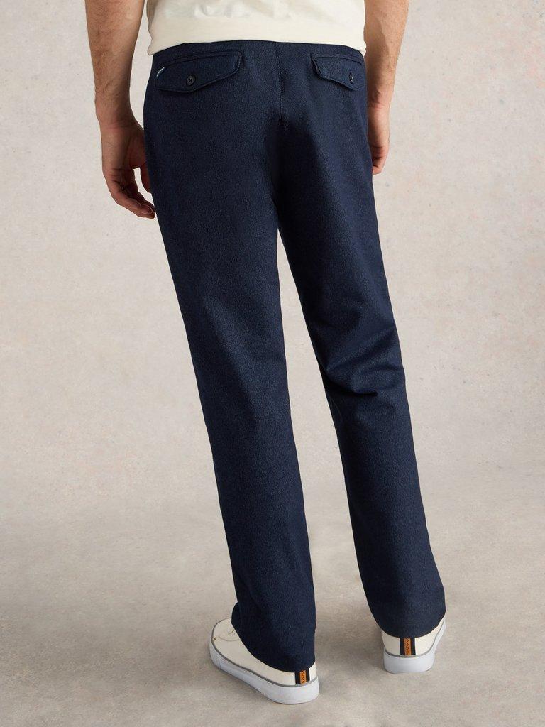 McKay Trouser in DARK NAVY - MODEL BACK