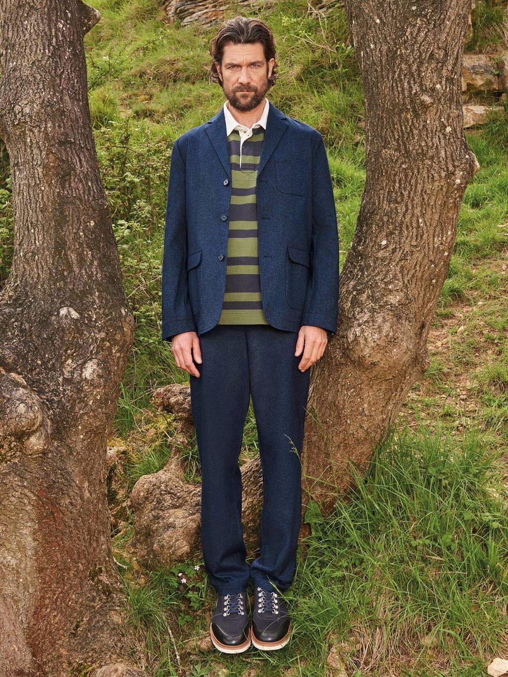 McKay Trouser in DARK NAVY - MIXED