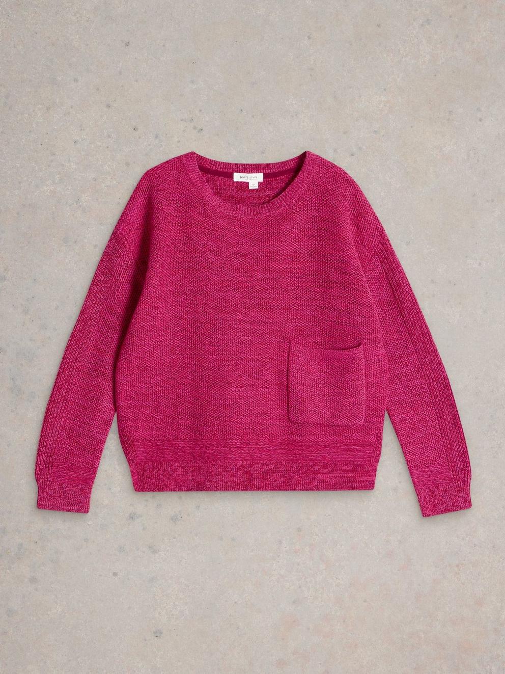 NORTHBANK JUMPER in PINK MLT - FLAT FRONT