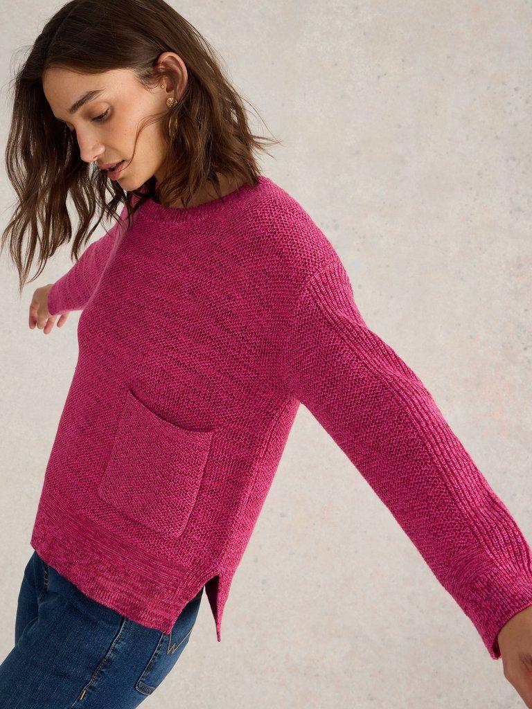 NORTHBANK JUMPER in PINK MLT - MODEL DETAIL