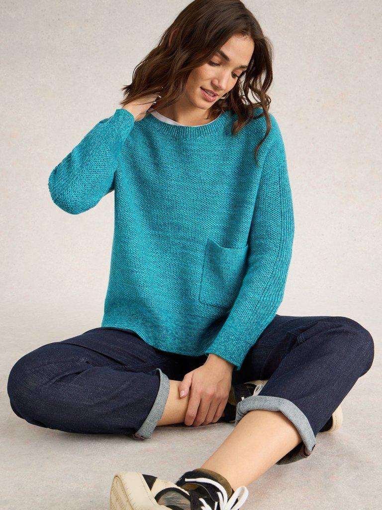 NORTHBANK JUMPER in TEAL MLT - LIFESTYLE