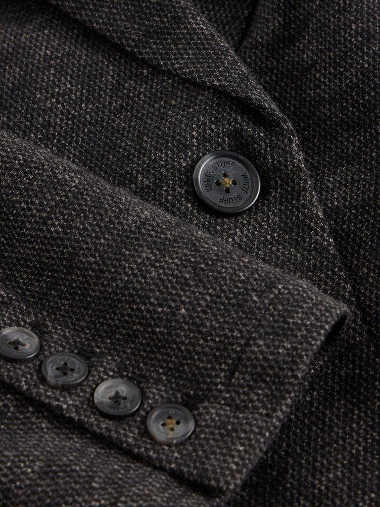 Evelyn Jersey Tailored Blazer in GREY MLT - FLAT DETAIL