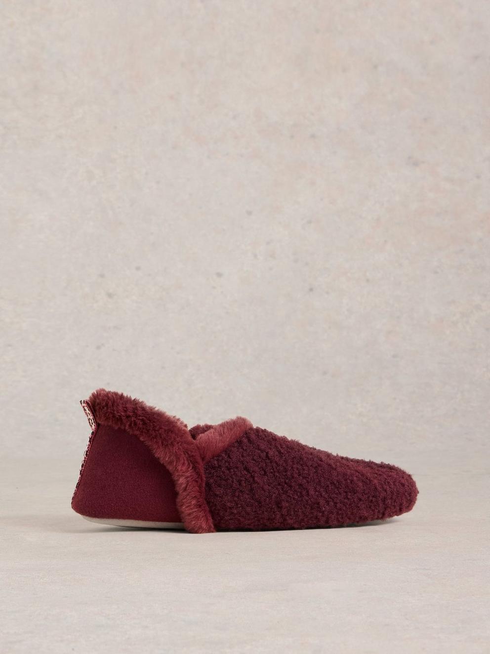 Reya Closed Back Slippers in DK PLUM - LIFESTYLE